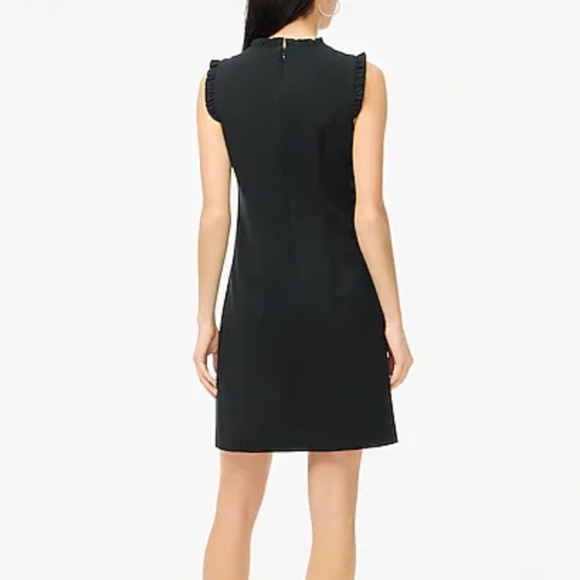 J. Crew Factory | Ruffleneck Suiting Dress | Size 18 | Black NWT - Picture 2 of 7
